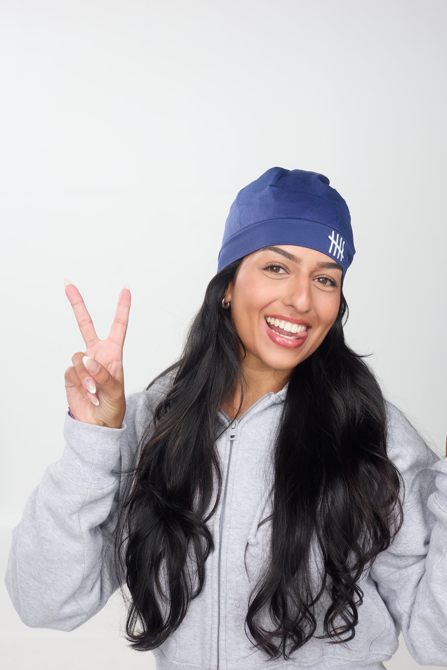 SKULL CAP LOGO - minuit