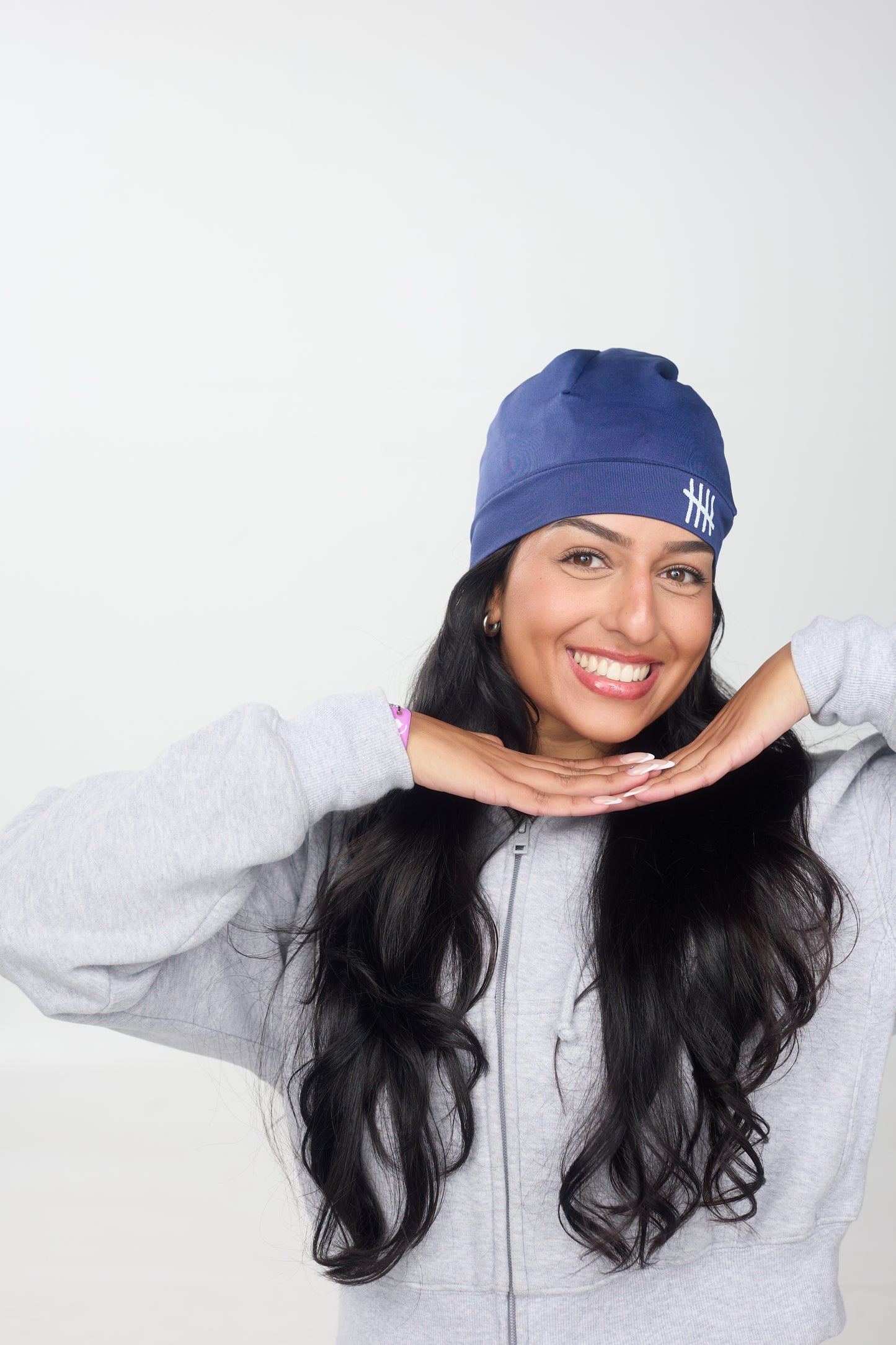 SKULL CAP LOGO - minuit