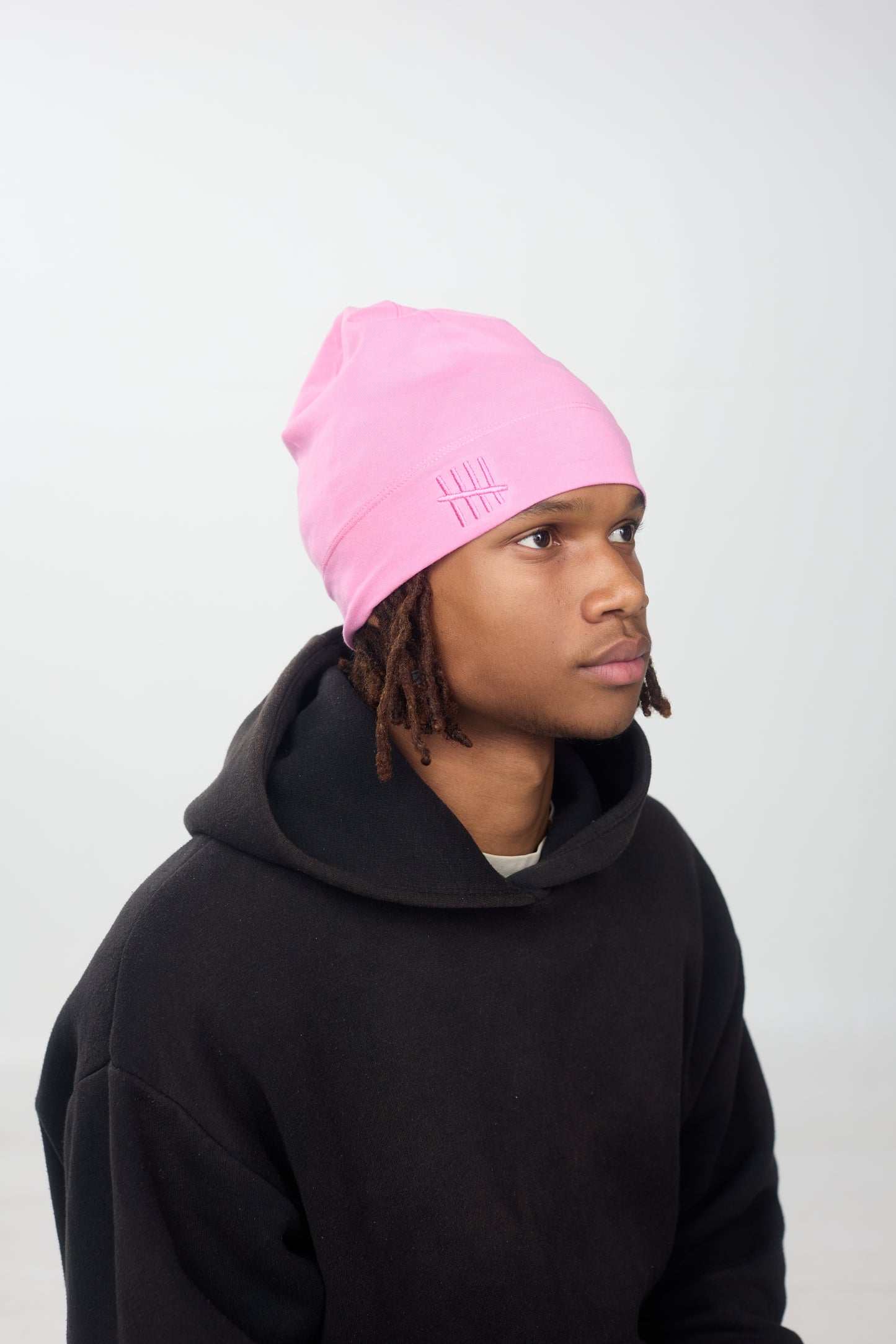 BEANIE LOGO - rosé